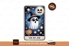 Format: Title: Flying ghost witch with moon and stars Product Image 1