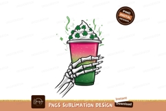 St Patricks Day Smoothie Skeleton Hand Product Image 1