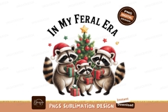 Raccoons Christmas Presents Tree santa Product Image 1