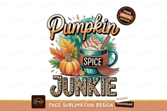 Pumpkin spice drink autumn leaves image Product Image 1