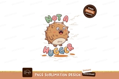 Cartoon Spiky Creature Illustration Not A Hugger Product Image 1