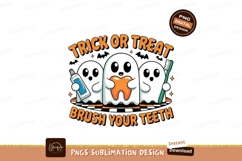 Halloween ghosts brush teeth tooth toothbrush Product Image 1