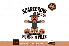 Pumpkin Scarecrow Smiles Pumpkin Piles halloween autumn Product Image 1