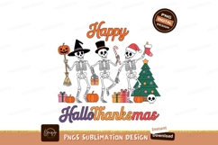 Dancing skeletons festive holiday mashup halloween Product Image 1