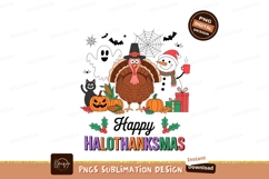 Thanksgiving turkey ghost snowman cat pumpkins image Product Image 1