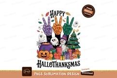 Skeleton hands peace signs snowman ghosts gifts image Product Image 1