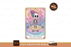 Skeleton meditating pastel sky stars image Product Image 1