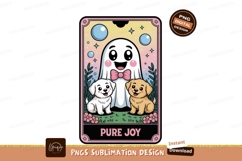 Cute ghost and puppies dogs cartoon Product Image 1