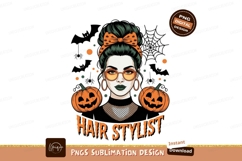Halloween stylist with pumpkins woman orange Product Image 1