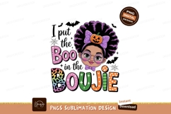 Girl Halloween Pumpkin Bow Boujie image Product Image 1