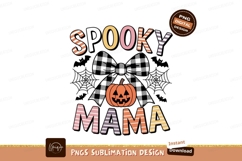 Spooky Mama Pumpkin Halloween orange Product Image 1