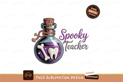 Potion bottle bone tooth purple Product Image 1