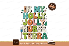 Holly Jolly Nurse Christmas retro Product Image 1