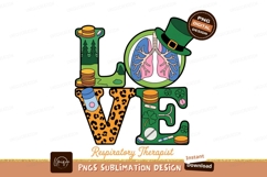 Love Respiratory Therapy Green Hat Lungs coins shamrock Product Image 1