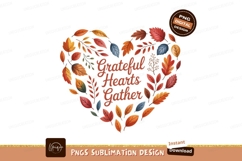 Autumn leaves heart grateful gathering image Product Image 1