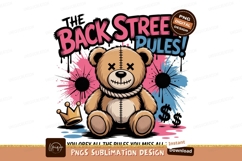 Teddy bear street rules crown image Product Image 1