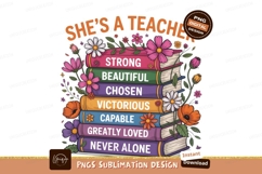 Teacher strong beautiful chosen victorious capable loved Product Image 1