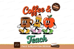 Coffee Pencil Apple Hearts Teach image Product Image 1