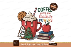 Red mug whipped cream cookie apple books coffee Product Image 1