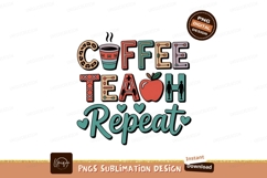 Coffee Teach Repeat Apple image Product Image 1