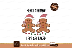 Merry Chrismbo Gingerbread Cookies Sublimation Png Design Product Image 1