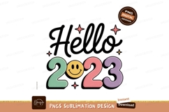 Happy smiley year celebration greeting Product Image 1