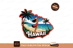 Tropical Christmas Woman Beach Palms image Product Image 1