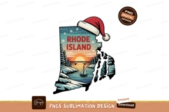 Rhode Island winter sunset boat image Product Image 1