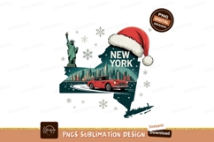 New York Christmas Car Snowflakes image Product Image 1