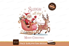 Santa Claus reindeer sleigh gifts image Product Image 1