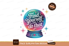 Crystal ball with inspirational quote magic Product Image 1