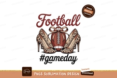 Football high heels leopard print image Product Image 1