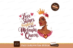 Melanin Queen African Woman Sublimation Png Product Image 1