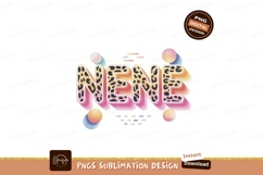 Leopard print letters with pastel spheres image Product Image 1