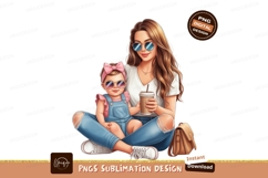 Mother daughter casual style baby denim Product Image 1
