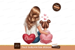 Mother Daughter Hearts love family Product Image 1