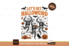 Dancing skeletons halloween pumpkins ghost image Product Image 1