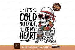 Skull With Coffee Sublimation Png Design Product Image 1