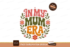 In my mum era floral wreath pink Product Image 1