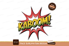 Kaboom explosion comic style sound effect Product Image 1