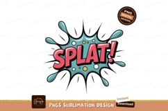 Pink splat comic explosion image Product Image 1