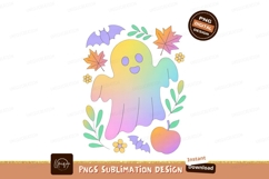 Pastel Ghost Halloween Design gradient cute Product Image 1