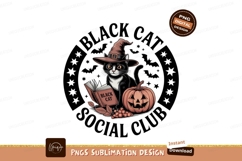 Black cat witch hat pumpkin book image Product Image 1