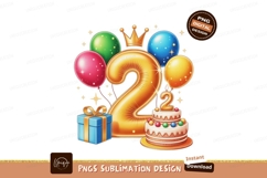 Golden Crown Balloons Cake Gift birthday celebration Product Image 1