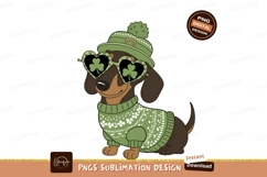 Dachshund St Patricks Day Festive Vector Design Product Image 1