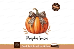 Orange pumpkin leopard bow wheat image Product Image 1