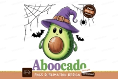 Cute avocado witch hat Halloween image Product Image 1