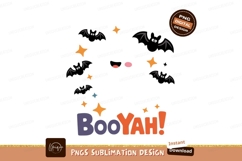 Boo Yah Cat Face Stars orange purple Product Image 1