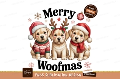 Adorable puppies wearing festive holiday attire christmas Product Image 1