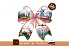Religious Symbolism With Lamb And Jesus Images Product Image 1